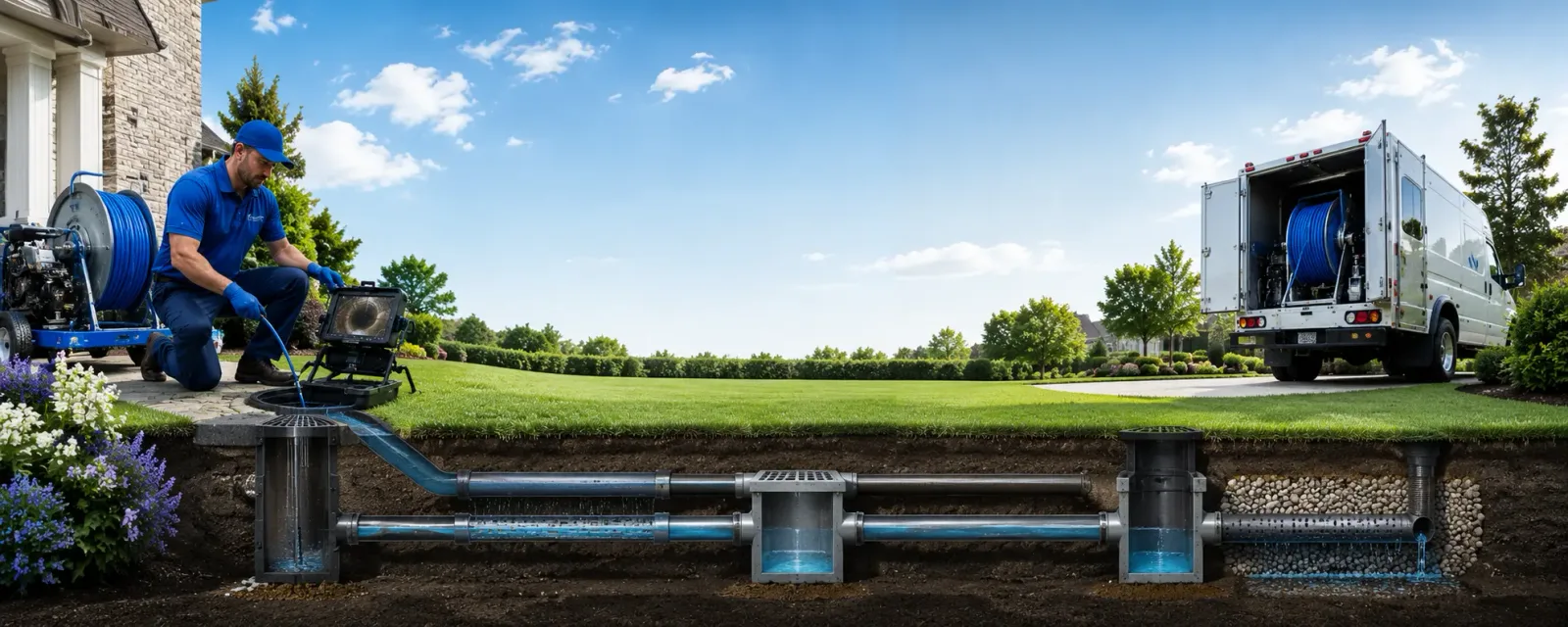 Outdoor drain cleaning information for Lone Oak, TX
